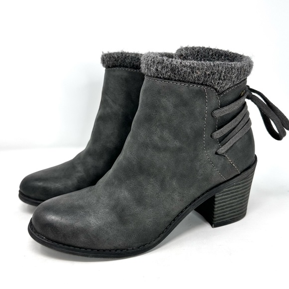 Roxy Dakota Heeled Ankle Booties Dark Gray - Picture 12 of 14